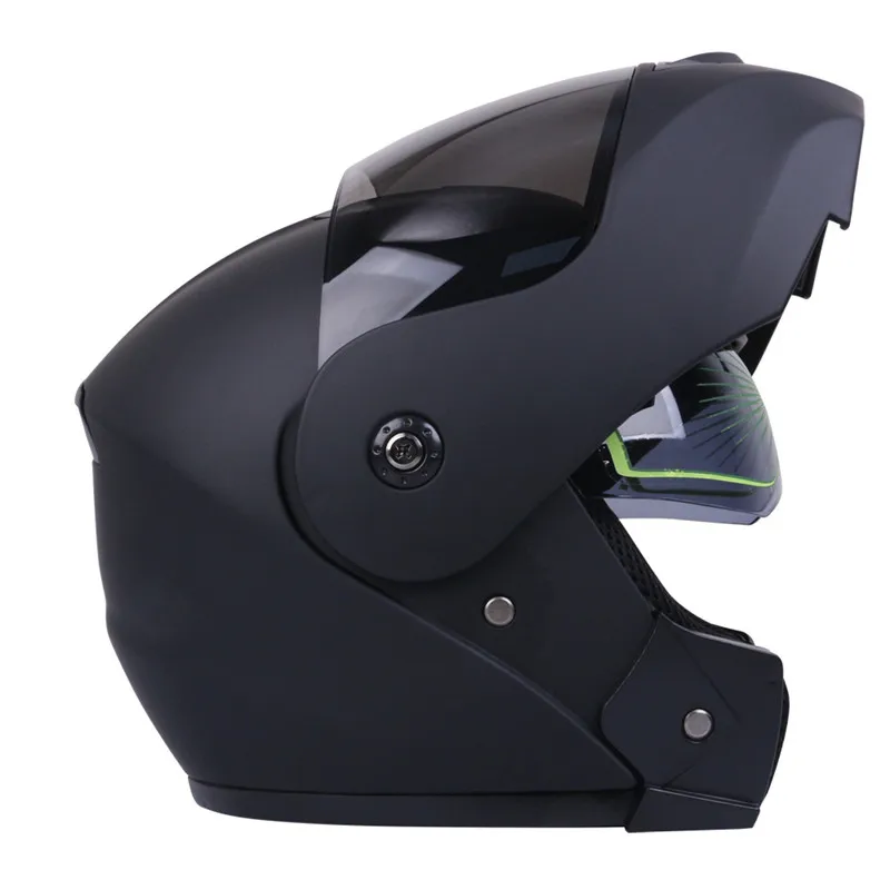 

Men Flip Up Motorcycle Helmet Full Face Modular Casque Motor Cycling Helmets Road Bike Safety Hat Double Lens Racing Helmet