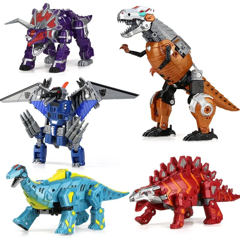 Динозавр боевая группа Jingang преобразования игрушка T-Rex в парк развлечений сплав детская игрушка для мальчиков 6-ти лет пять подходит Шурик