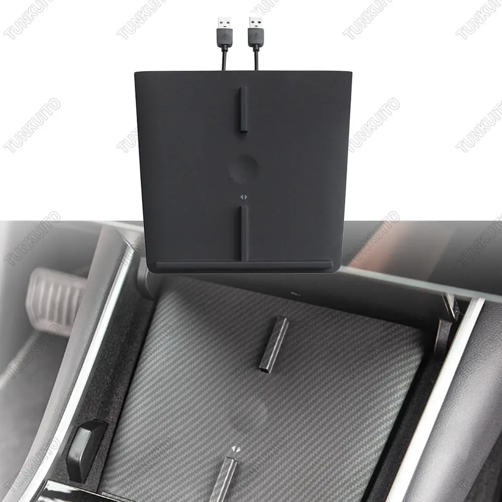 Car Wireless Charger For Tesla Model 3 Dual Port USB Fast Charging