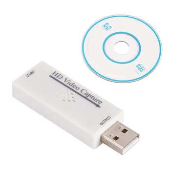 

1pc USB 2.0 HDMI Mini Capture Card Video Recording Box for Live Streaming Video Capture Card Game Recording Box for Computer