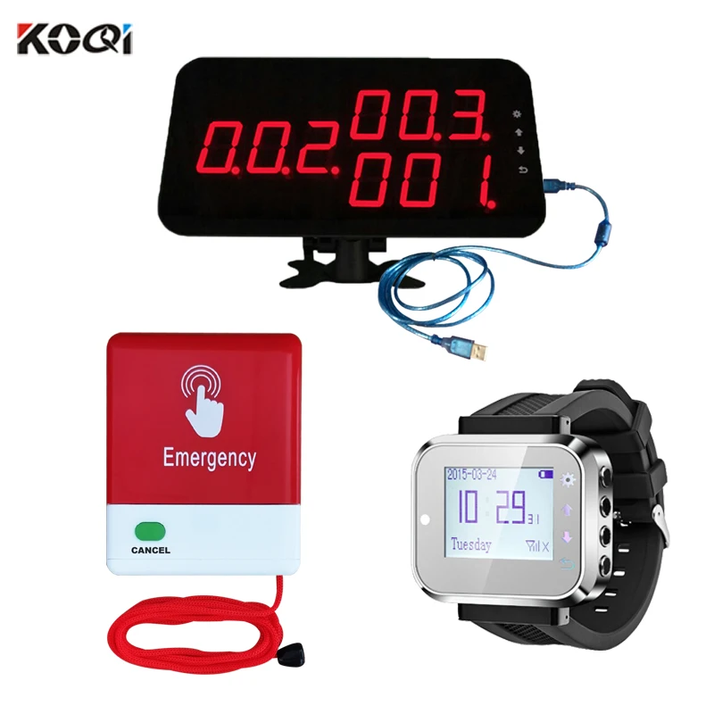 Home Nursing Call Alarm Device Remote Control Bell Wireless Pull Button