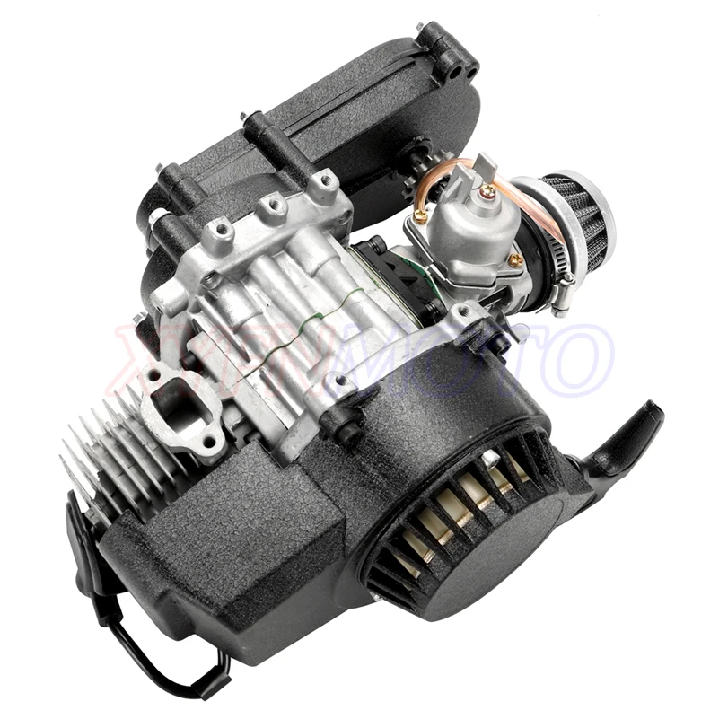 49cc 2-Stroke Pocket Bike Engine Motorcycle Engine Motor Air Filter Pullstart Quad Pocket Bike Cross Bike ATV