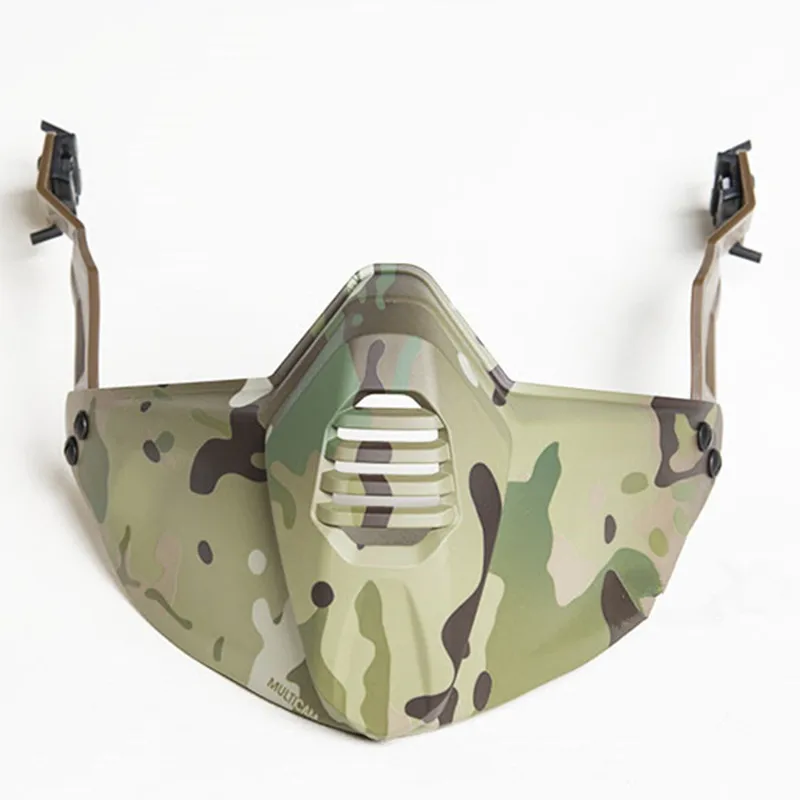 Hunting Outdoor Helmet Guide Rail Mask Half Tactical for BK/DE/FG | Спорт и развлечения