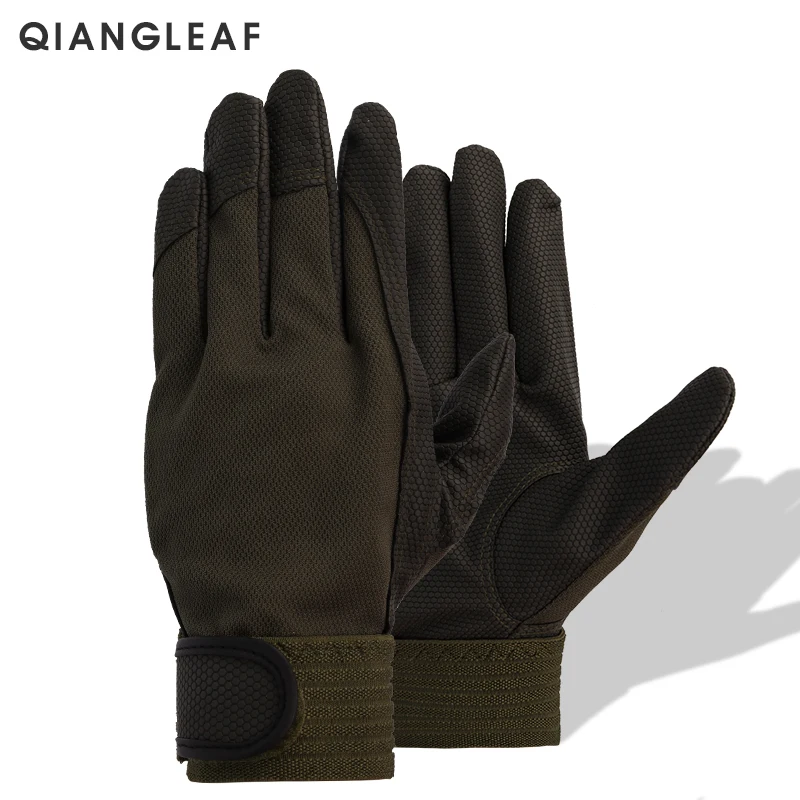 QIANGLEAF рабочие перчатки, брендовые защитные велосипедные перчатки из искусственной кожи высокого качества, защитные, U750