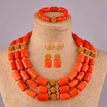 

african jewelry set nigerian wedding coral necklace set coral beads jewellery sets for women