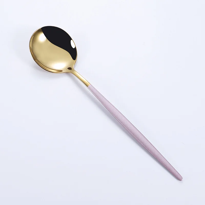 Pink  Gold Spoon
