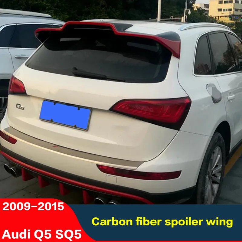 Аксессуары для багажника спойлер для audi Q5 SQ5 спойлер из углеволокна 2009- Q5 хэтчбек праймер цвет задней губы автомобиля хвост крыло