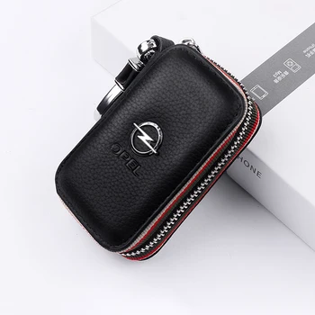 

Key holder car key bag leather keychain car key case key cover For Opel Astra H G J Corsa Insignia Meriva Zafira Car Accessories