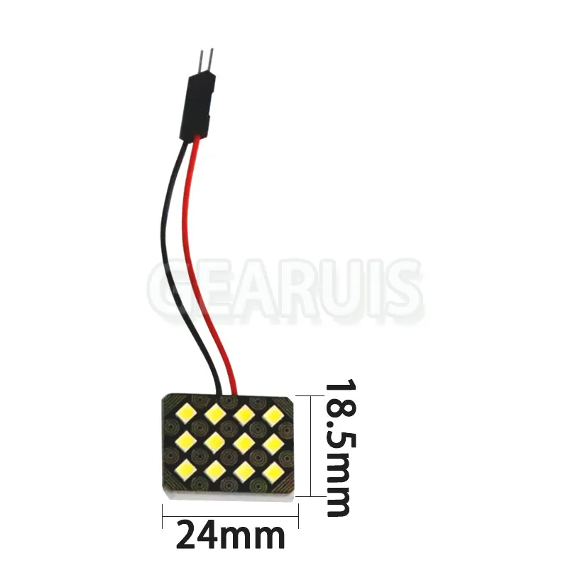 10 компл. 12 24 SMD 2835 0,5 Вт светодиодный 2,88 Вт 1,44 Вт Автомобильная панель лампа для чтения купольная лампа автомобильная внутренняя крыша карта лампа с T10 W5W C5W гирлянда - Испускаемый цвет: 12 smd  White 12V