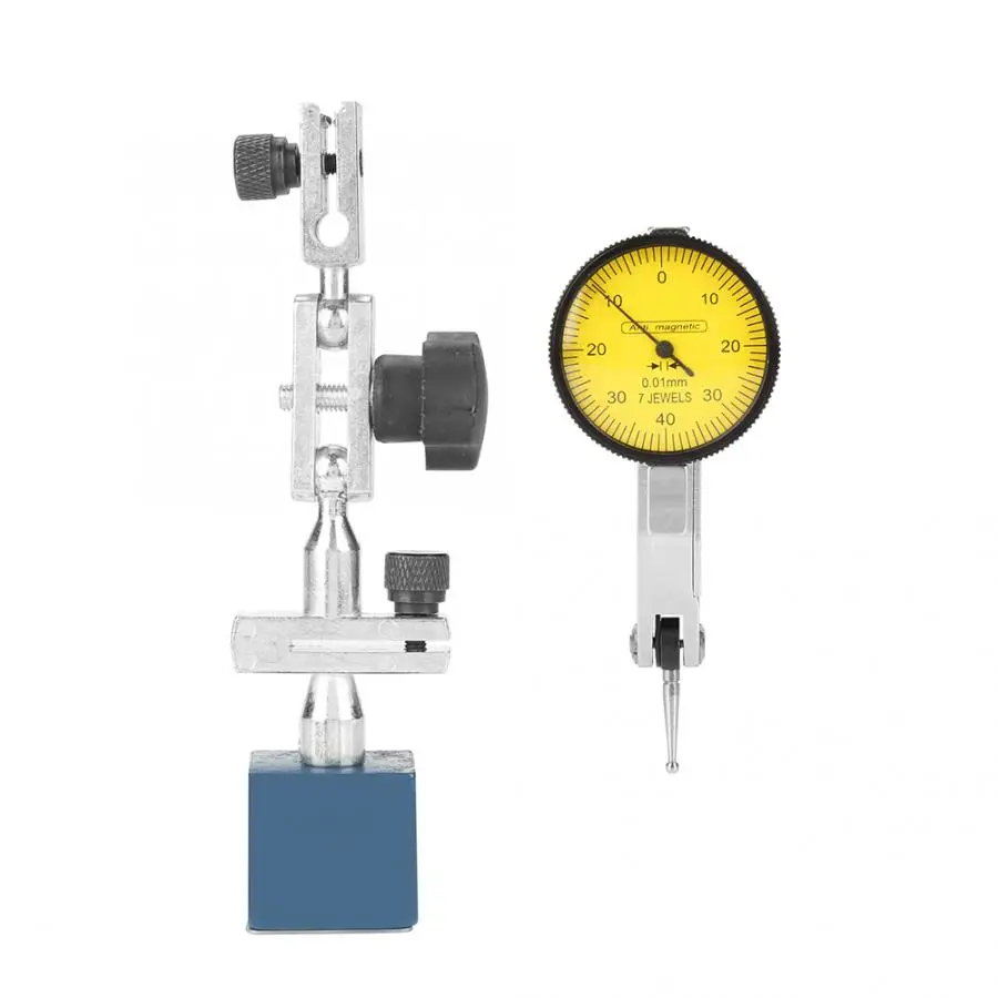 1pc Adjustable Magnetic Base Stand Holder Dial Test Indicator Gauge 0.01mm