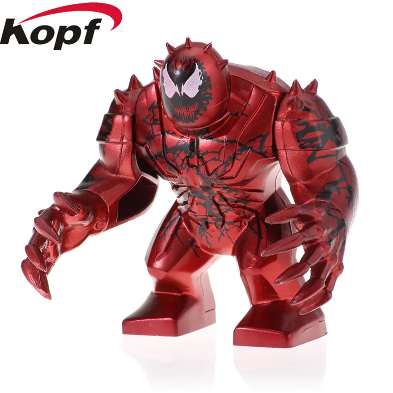 PG1809 20Pcs No Box 20 шт. Супер Герои 7 см Большой размер Веном анти-Веном росомаха Бэтмен собрать строительные блоки кирпичи для детей подарок игрушки XH 888 - Цвет: PG1809 20Pcs No Box
