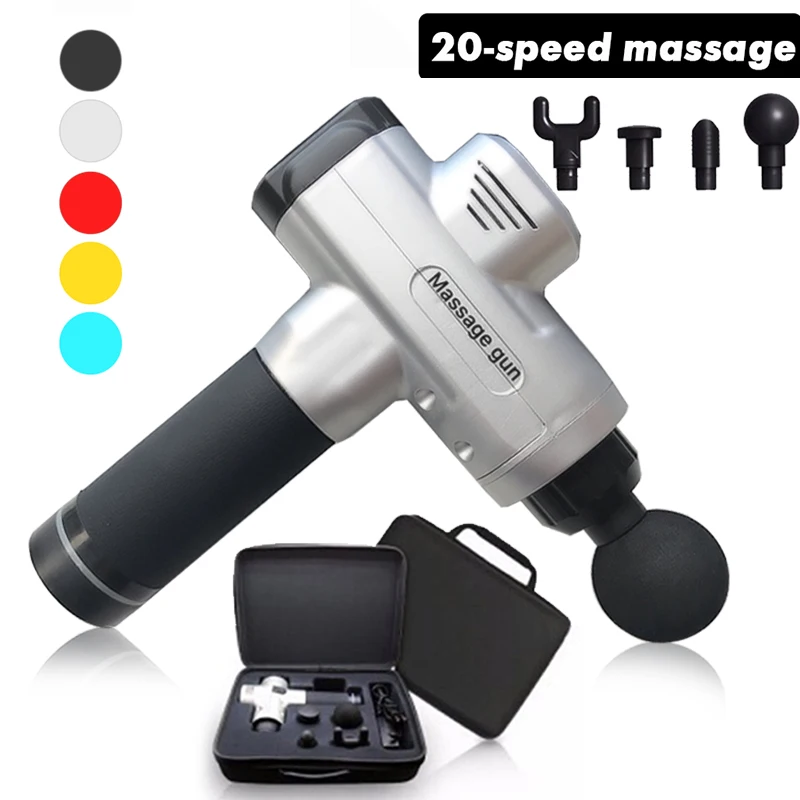 

Tissue Massage Gun 20 Speeds Deep Tissue Massager Muscle Pain Management After Training Exercising Body Relax Slimming Shaping