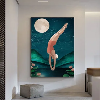 

Diver Art Print Canvas Poster Art Print Wall Pictures for Living Room No Frame