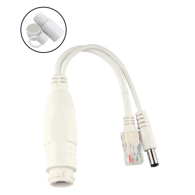 Сплиттер PoE 48 В Водонепроницаемый Инжектор power over ethernet с протоколом