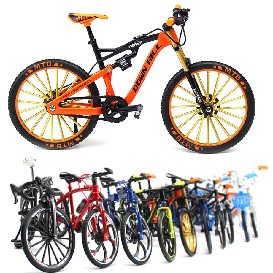 Metal Bicycle Model 110 Model Cycling Diecast Toy Finger Mountain Bike
