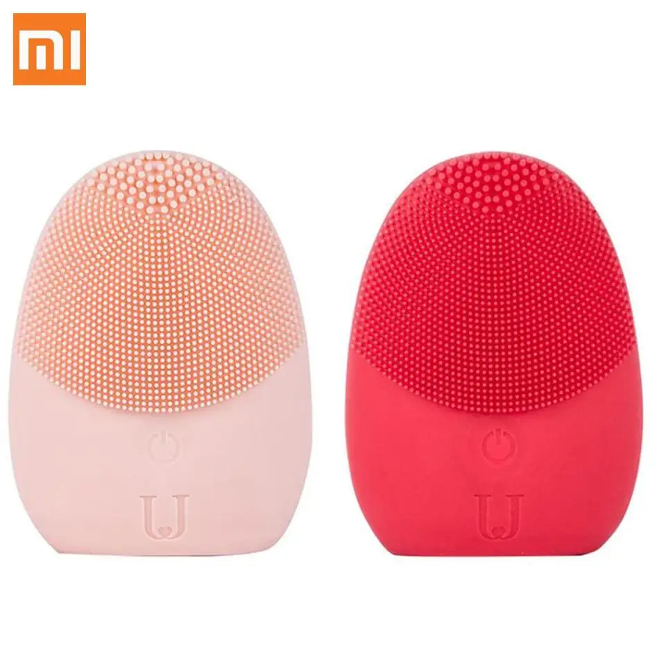 Youpin JORDAN &amp JUDY Face Cleaning Mini Electric Massage Brush Washing Machine Waterproof Silicone Deeply Cleansing Tools | Электроника