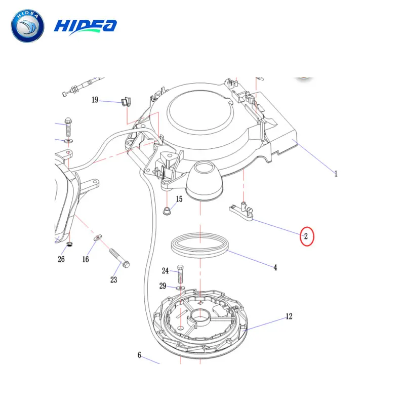 Тормозной Hidea F15 мотор 2-х тактный 15hp Лодочный подвесной двигатель мотор