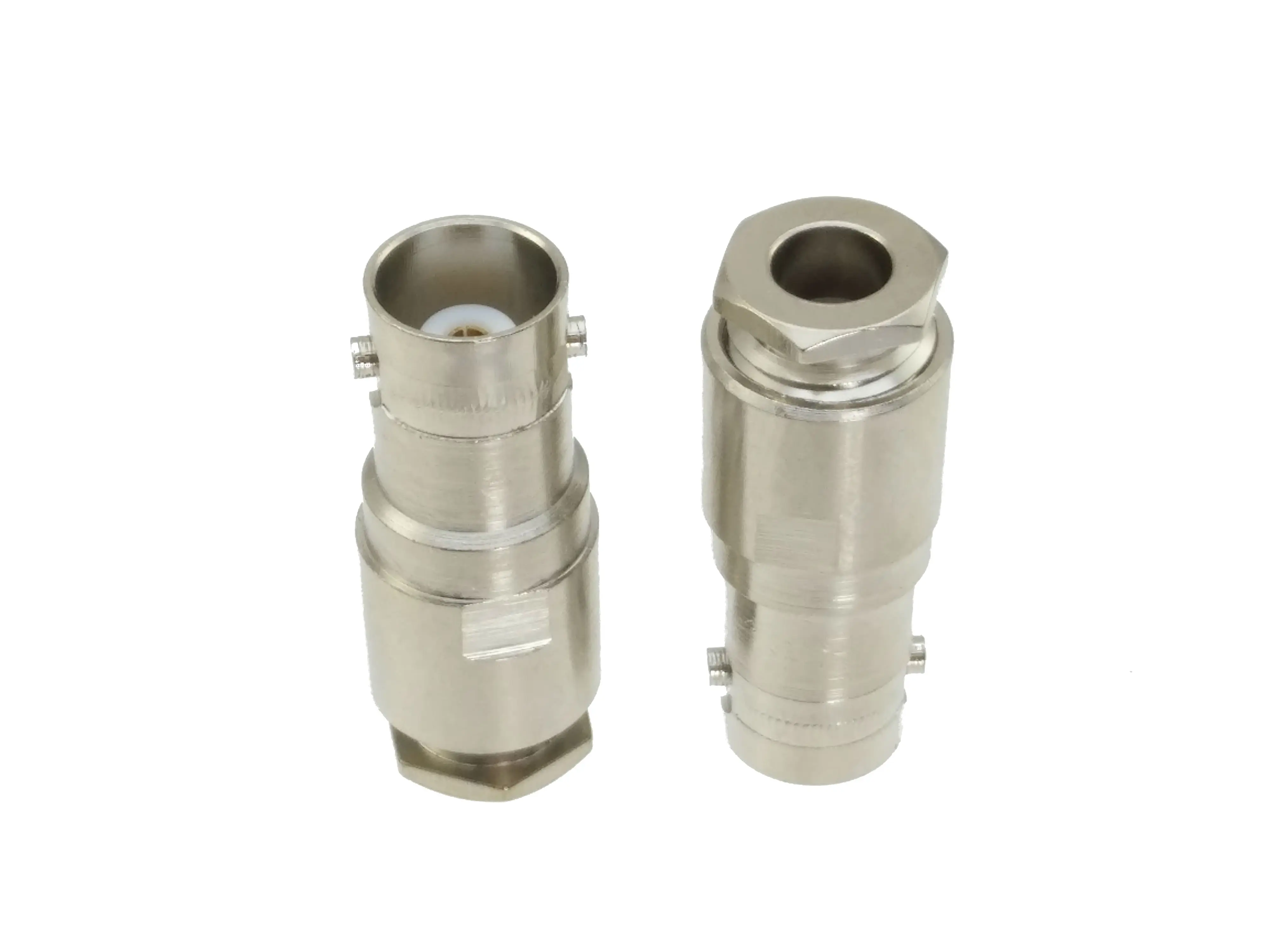 Коннектор BNC female jack clamp RG58 RG142 LMR195 RG400 прямой радиочастотный коаксиальный адаптер 1