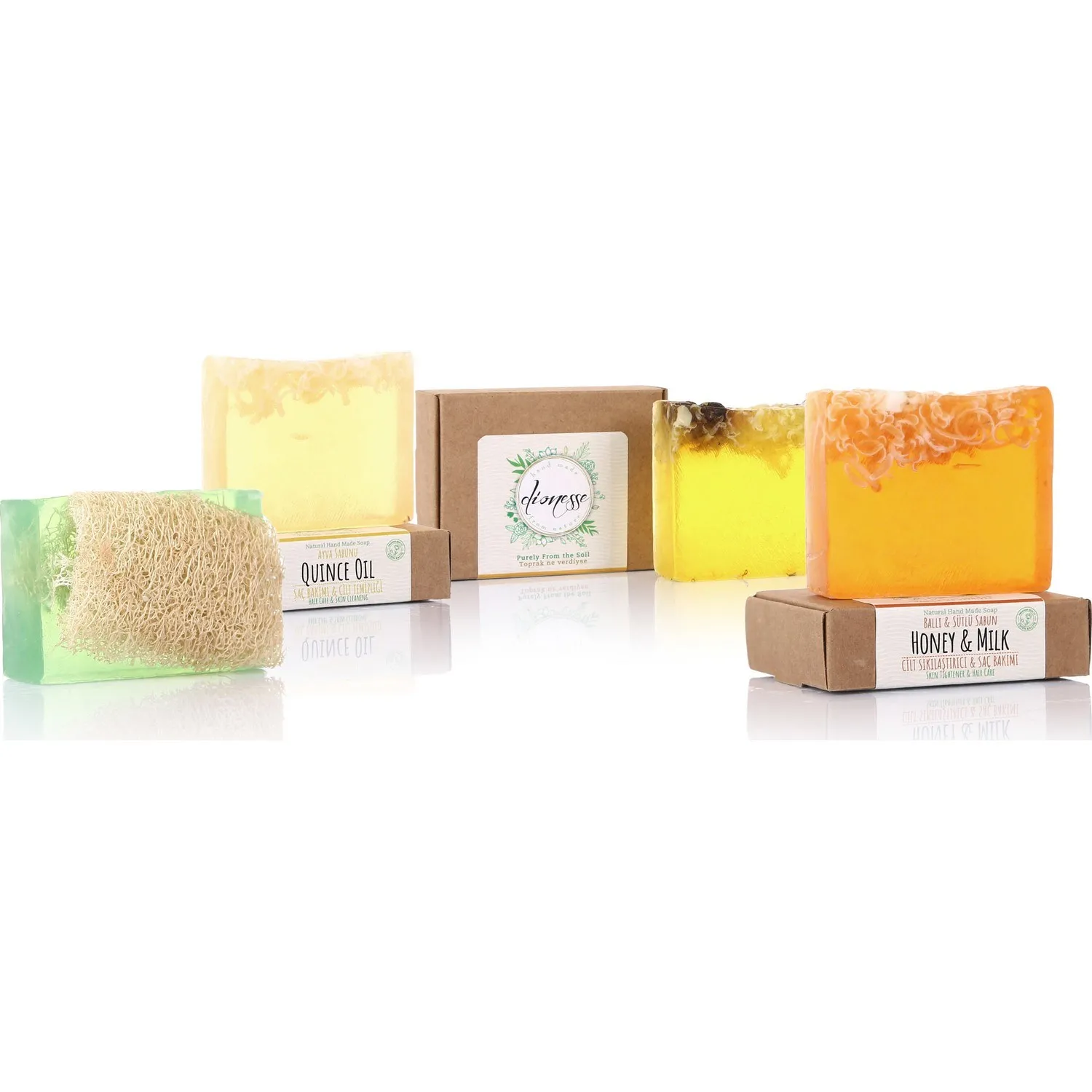 Натуральный набор мыла ручной работы для волос