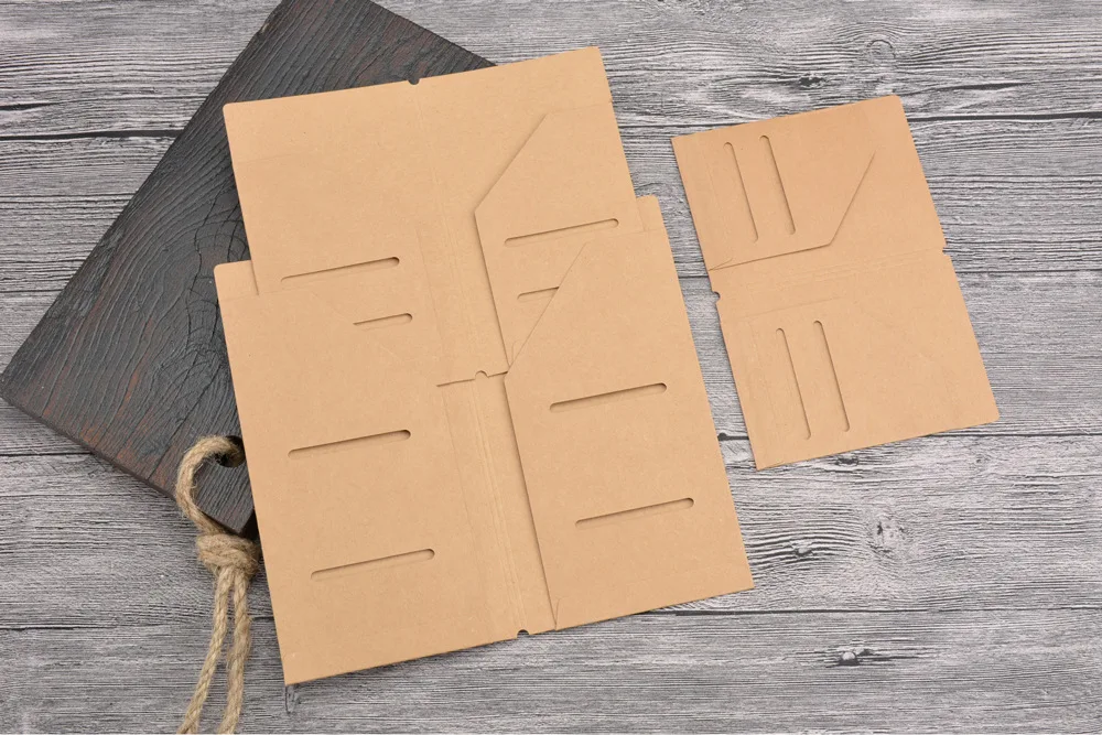 Kraft Papier Datei Halter Für Reise Journal Notebook Zubehör Vintage Retro Karte Tasche Lagerung Standard/Tasche/Pass/ – Detail 6