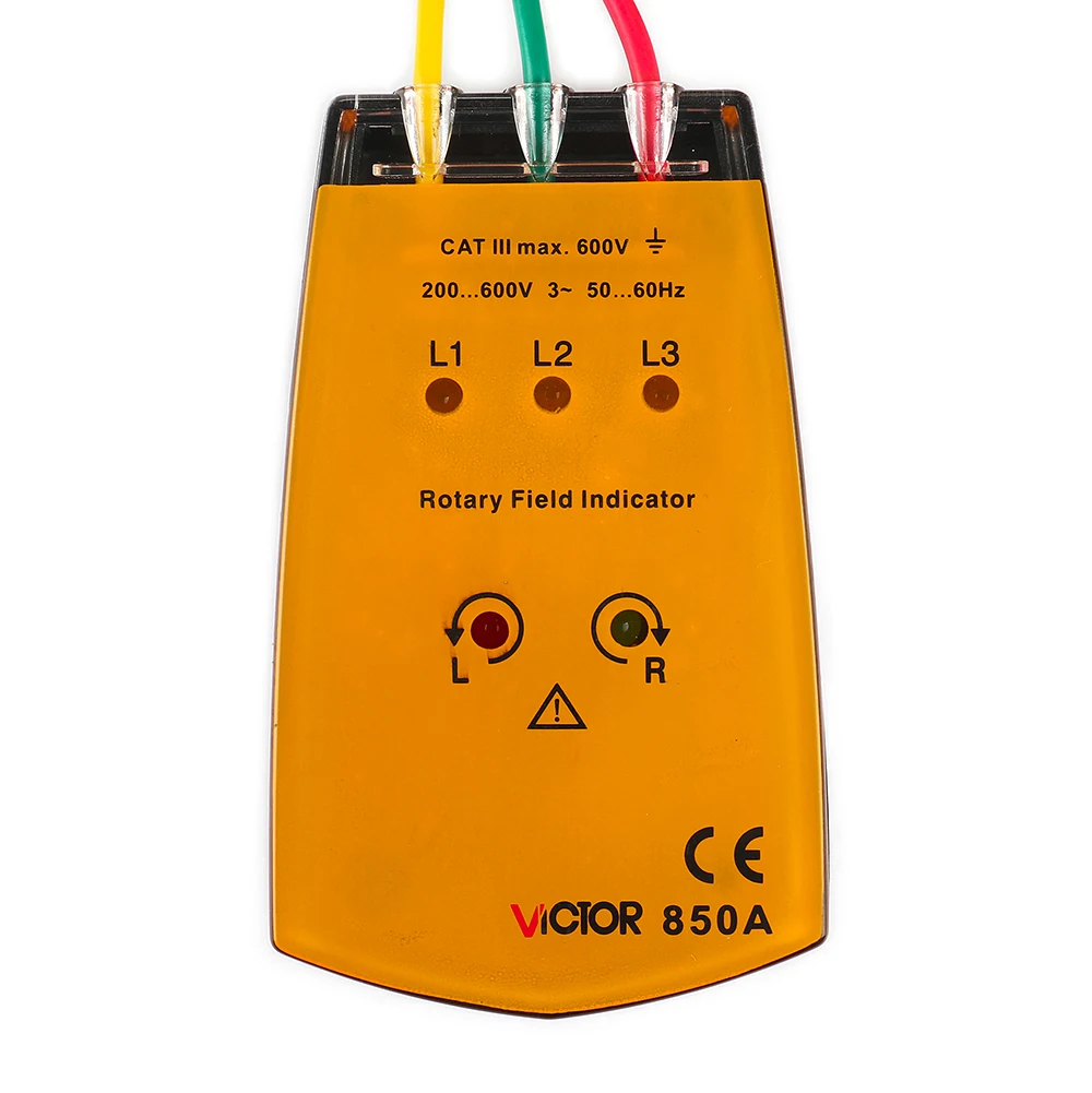 Mastech MS5900 120 V-400 V, VC850 200 V-480 V, VC850A 200 V-600 V AC трехфазный индикатор вращения