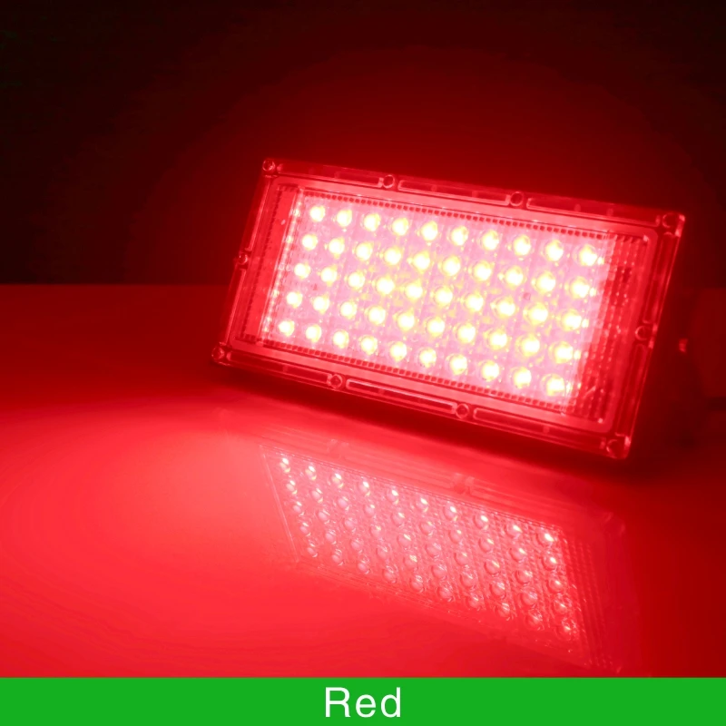 ตัวเลือกสินค้า หลอดไฟ LED 50W RGB กลางแจ้ง กันน้ำ IP65 ส่องสว่างสวน