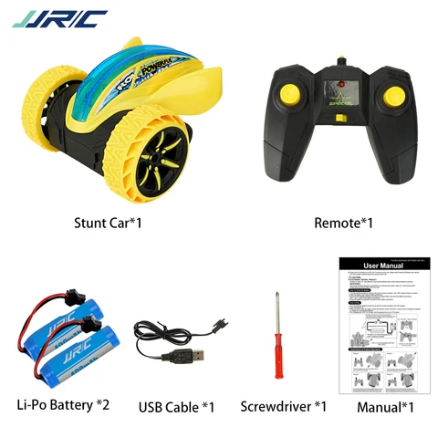 Q77 RC Stunt Car 2.4GHz Electric RC Car 360 Degree Rotation Flip Bounce Vehicle with LED Light Remote Control Car Toys