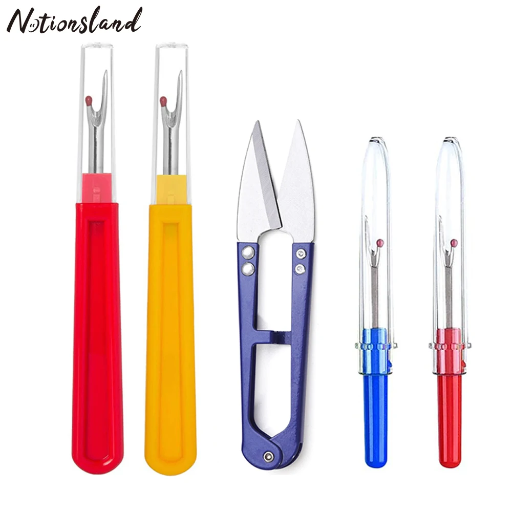 4PCS Thread Remover Kit Sewing Seam Ripper Removing Threads & Trimming  Scissors & Soft Tape Measure for Sewing Crafting - AliExpress