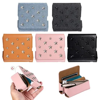 

Five-pointed Rivet Electronic Cigarette PU Leather Case Portable Storage For IQOS 3.0/3 DUO