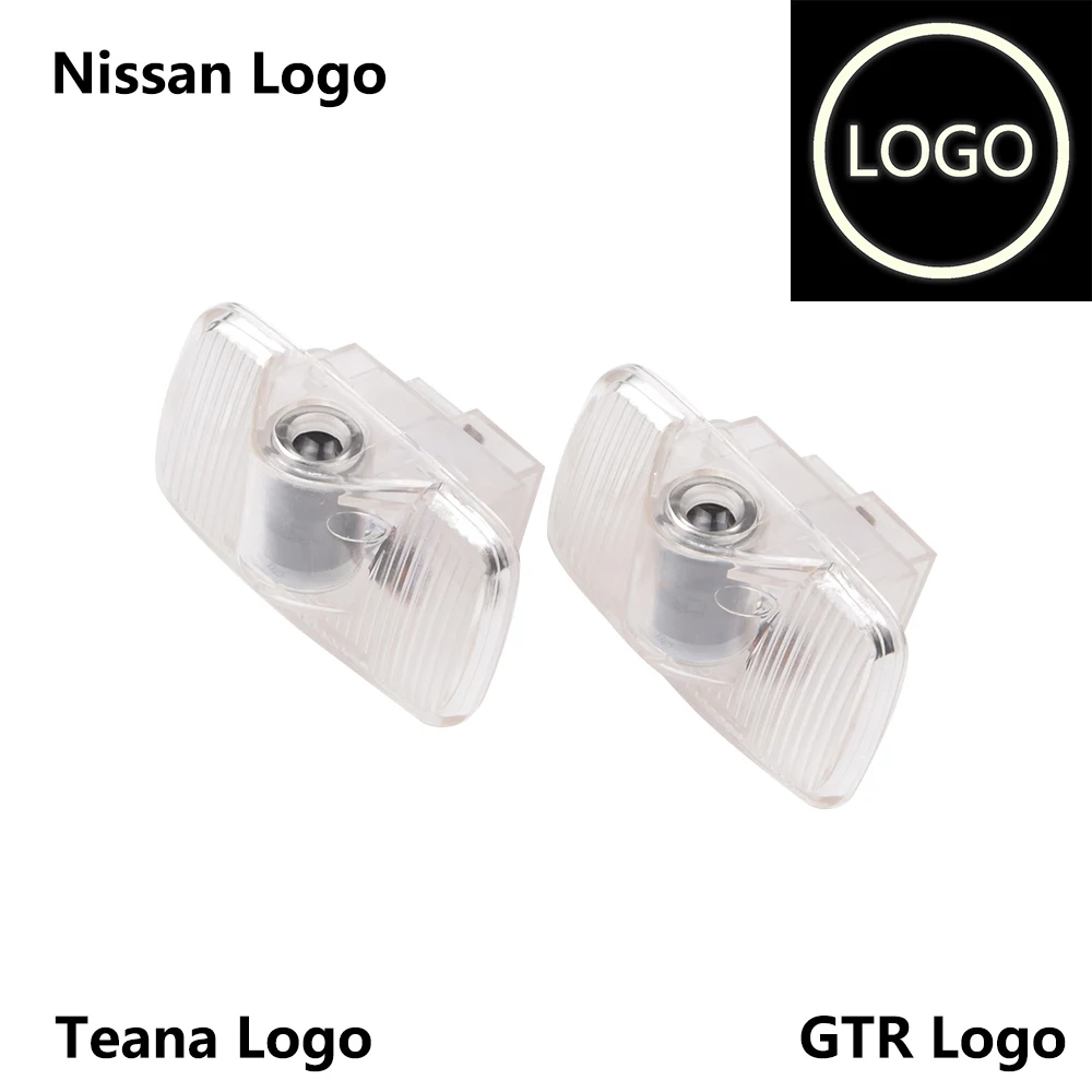 2 шт. для Nissan Murano Z51 SYLPHY G-TR GTR R35 Teana J31 светодиодный автомобильный светильник с логотипом на дверь, проектор, лазерная лампа-призрак
