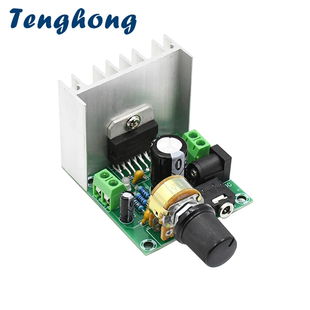 

Tenghong TDA7297 Digital Sound Amplifiers 15W*2 Stereo Power Audio Amplifier Board DC12-18V Class AB Home Theater Amplificador