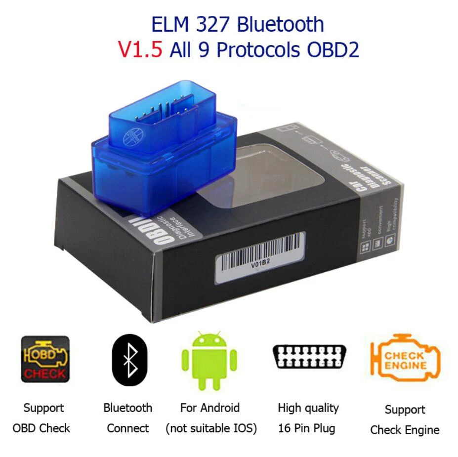 V1.5 ELM 327 OBD2 ELM327 USB Интерфейс CAN-BUS сканер диагностический инструмент мини elm327