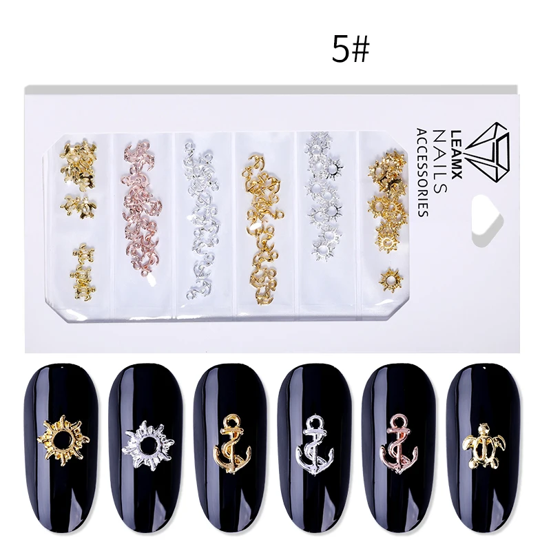 LEMAX Mixed/bag Alloy Jesus Cross Frame Star Nail Art Decorations 3D DIY Manicure Tools Nail Accessories Charms Punk Decor L533