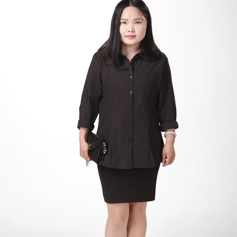 Women's Shirt Blouse Oversized Women Clothing Plus Size OL Office Ladies Tops Women's Blouses Work Fashion Woman Blouses 2020 4
