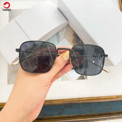 2022 Italy Luxury Brand Women's Sunglasses Titanium Small Square Frame Classic Men Pilot Eyewear Vintage Female Eyeglasses