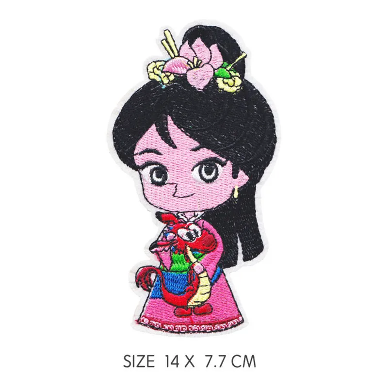 Frozen Elsa Anna Cartoon Patches For Clothing Iron on Patch Eco-Friendly Clothes Bag Patch Accessories