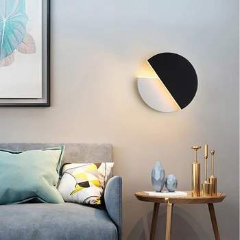 

LED modern wall lamp hallway light bedroom bedside porch balcony rotatable overlap lamp 10W Dia 22cm