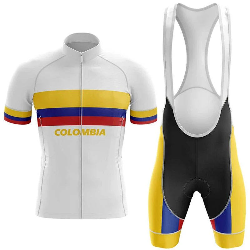 2020 Colombia Cycling Jersey Set Men's Cycling Clothing Road Bike Shirts Suit Bicycle Shorts MTB Race Uniform Maillot Culotte 4