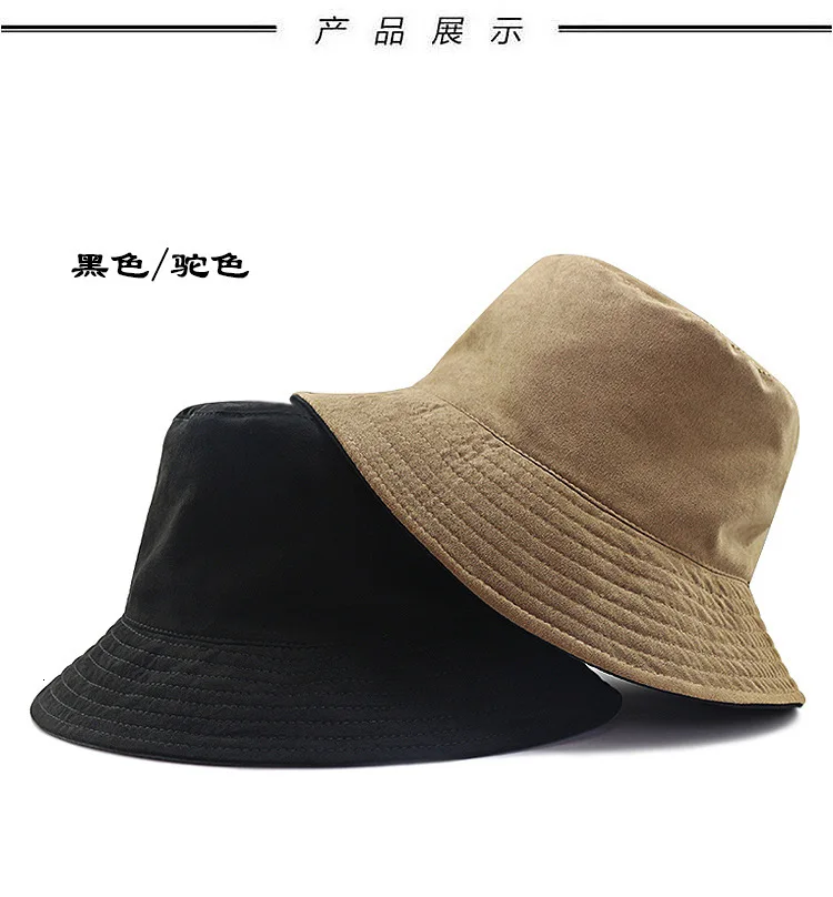 3°Amy Bucket Hats Mens Large Fisherman Hat Cotton Sun Hat Mens Bucket Hat Big Head People Large Size 57-60cm 60-62cm 62-64cm #a Color : Black, Size : 62 64cm