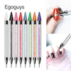 1PC Dual Heads Acrylic Metal Dotting Wax Pen Rhinestones Gem Picker Crystal Picking Nail Art Studs Dotter DIY Point Drill Tools 4