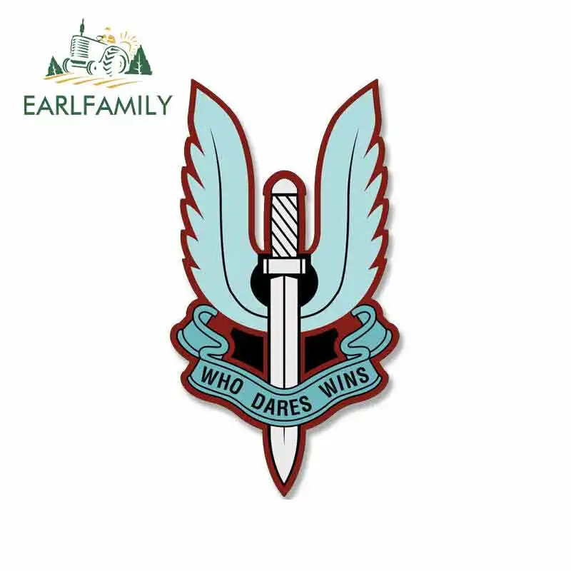 Забавные автомобильные наклейки EARLFAMILY 13 см х 7 2 голубые британские стикеры SAS