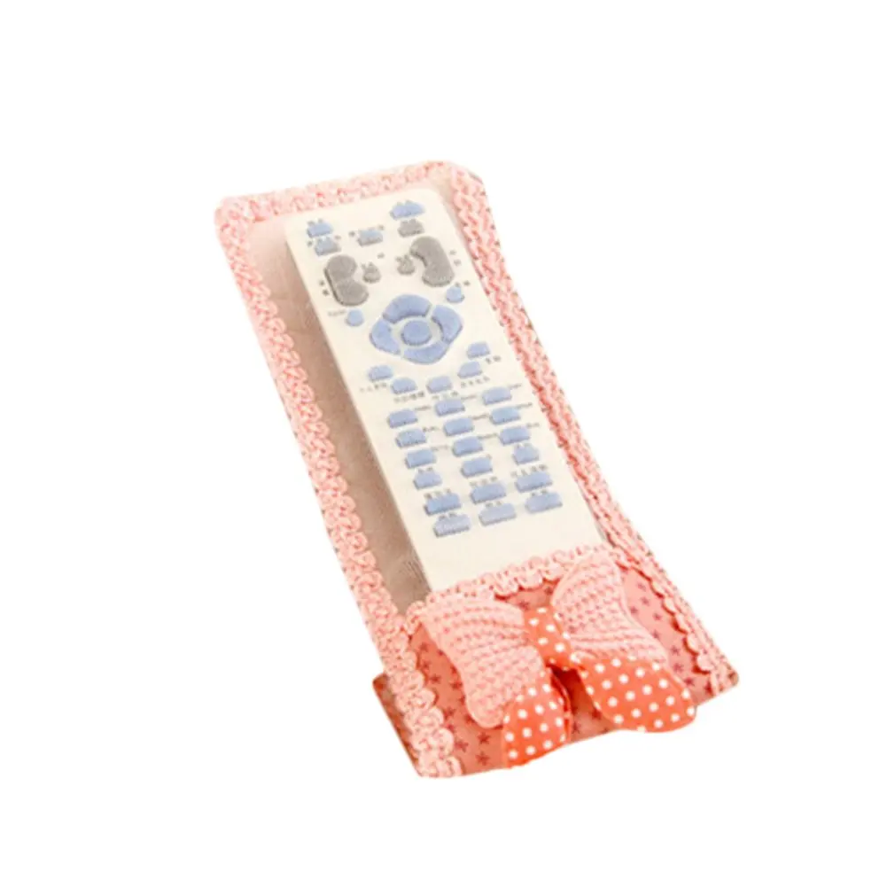 

TV Air Conditioning Remote Control Case Cover Lace Cover Greaseproof Pastoral Dustproof Bag Air Condition Protection Hot