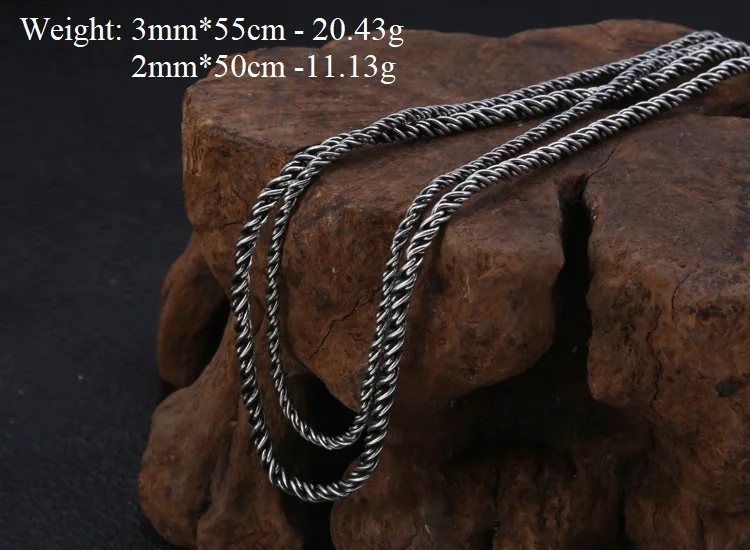 925 Silver Tibetan Six Words Proverb Necklace Buddhist OM Vajra Dorje Necklace Real 925 Sterling Tibetan Necklace