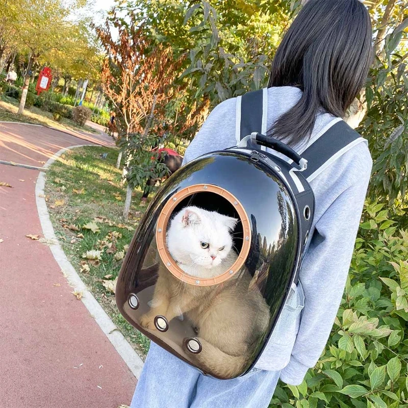 Ventilate Dog Carrier Backpack for Travel Hiking and Outdoor Use BEIKOTT Cat Backpack Carriers Airline-Approved Pet Bubble Backpack Carriers for Cats Puppy Dogs and Birds 