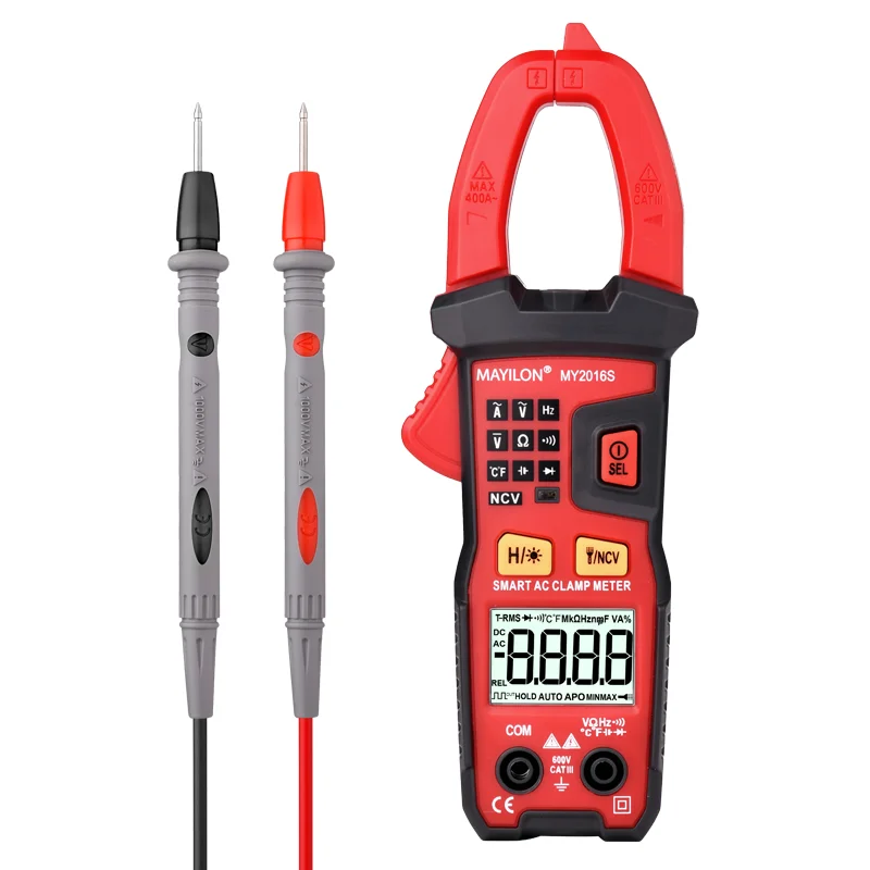 

Current Clamp Electric Tester MY2016S Digital Clamp Multimeter True RMS Amp Meter Handheld High Precision Voltmeter Ammeter 500V