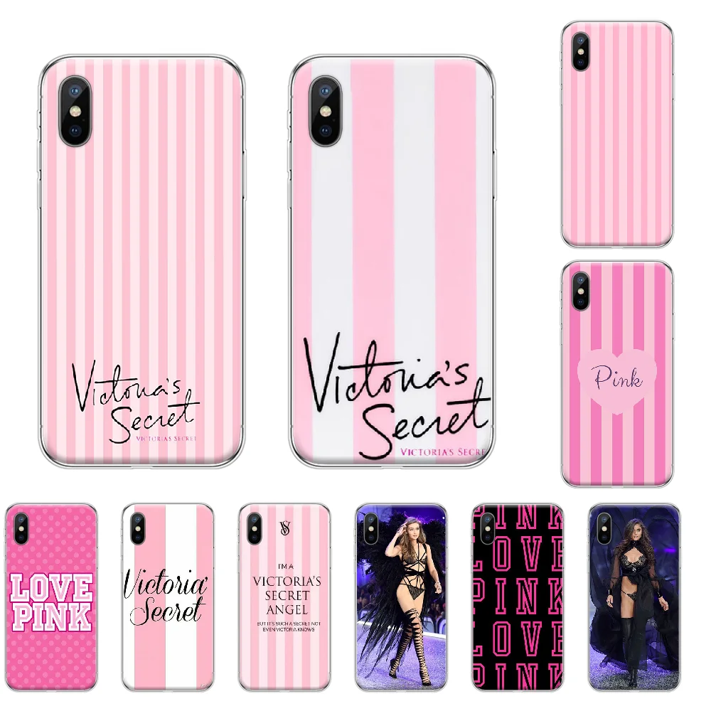 

Victoria PINK girl luxury Luxury Unique Design Phone Cover For iphone 4 4s 5 5S SE 5C 6 6S 7 8 plus X XS XR 11 PRO MAX