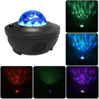 

USB LED Rotating Projector Starry Night Lamp Star Sky Projection Light Decoration for Home QJY99