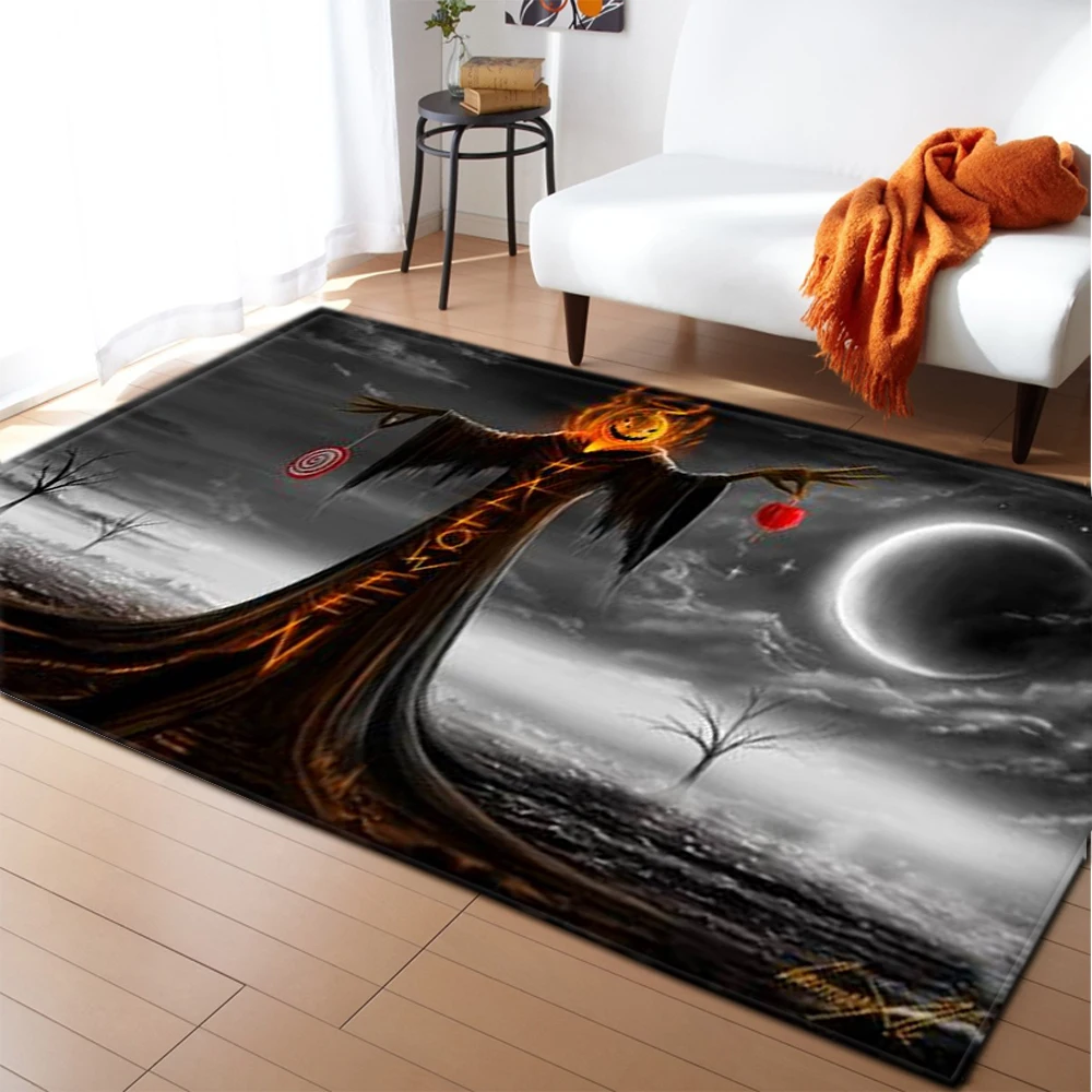 Хэллоуин 3D пугало ковры домашние декоративные Мальчики комната спальня области ковры столовая фланелевый ковер и ковер для гостиной