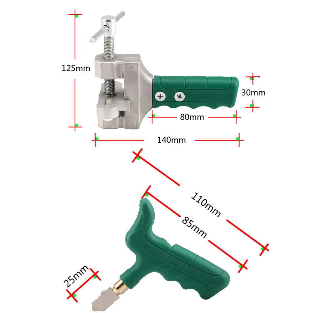 

Durable Hand Grip Tile Cutter Divider Glass Cutter Opener Breaker Handheld Glass Tile Quick Opening Set 0-15mm