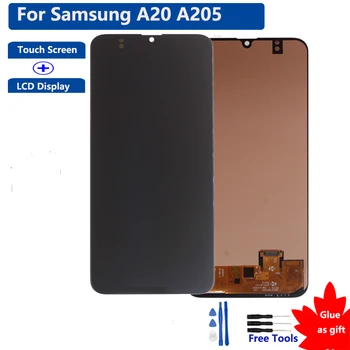 

Super Amoled For Samsung A20 A205 SM-A205F LCD Display Touch Screen Digitizer Assembly For Samsung A20 A205 LCD Display